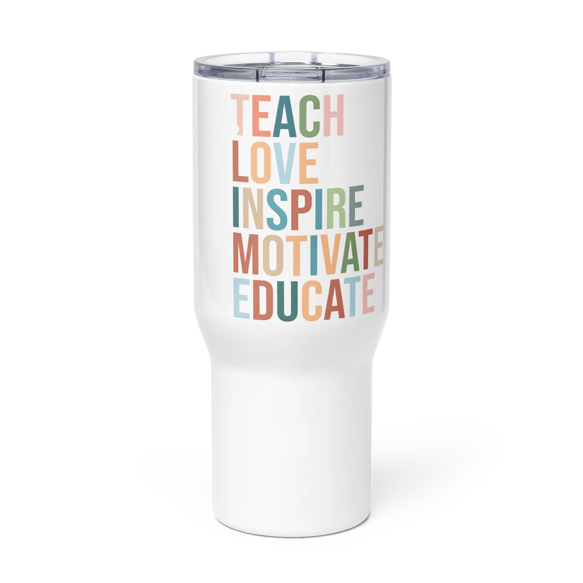 Tumbler for Teachers Teach, Love, Inspire Travel Mug product image (1)