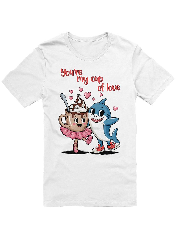Tralalero Tralala and Cappuccina Ballerina – Cute Cartoon Couple Tee product image (1)