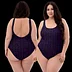 Midnight Stardust One-Piece Swimsuit – Black &amp; Purple Star Print