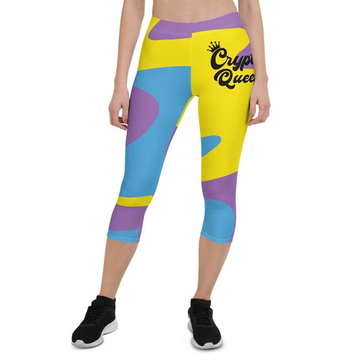 Royal Crypto Queen Capri Leggings product image (1)