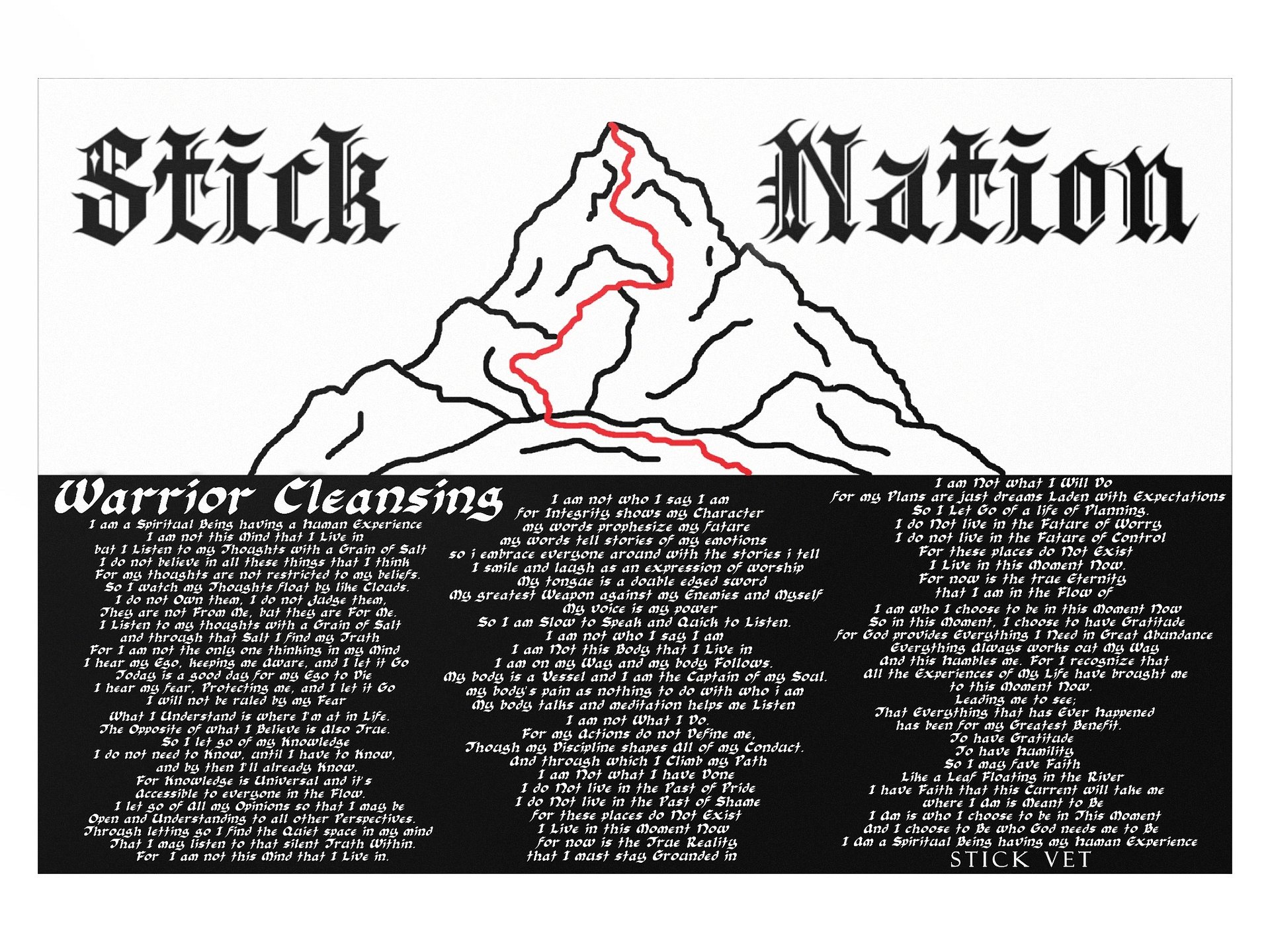 Warrior Cleansing Stick Nation Poster product image (1)
