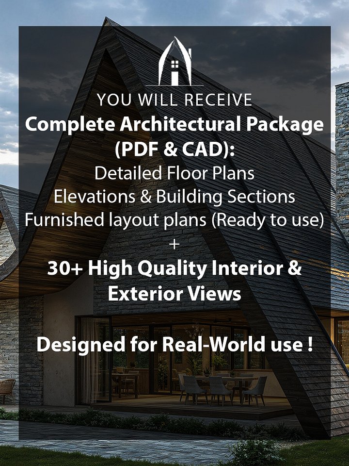 A Frame House 072 - Drawings\Blueprints CAD + PDF - Metric + Imperial product image (2)
