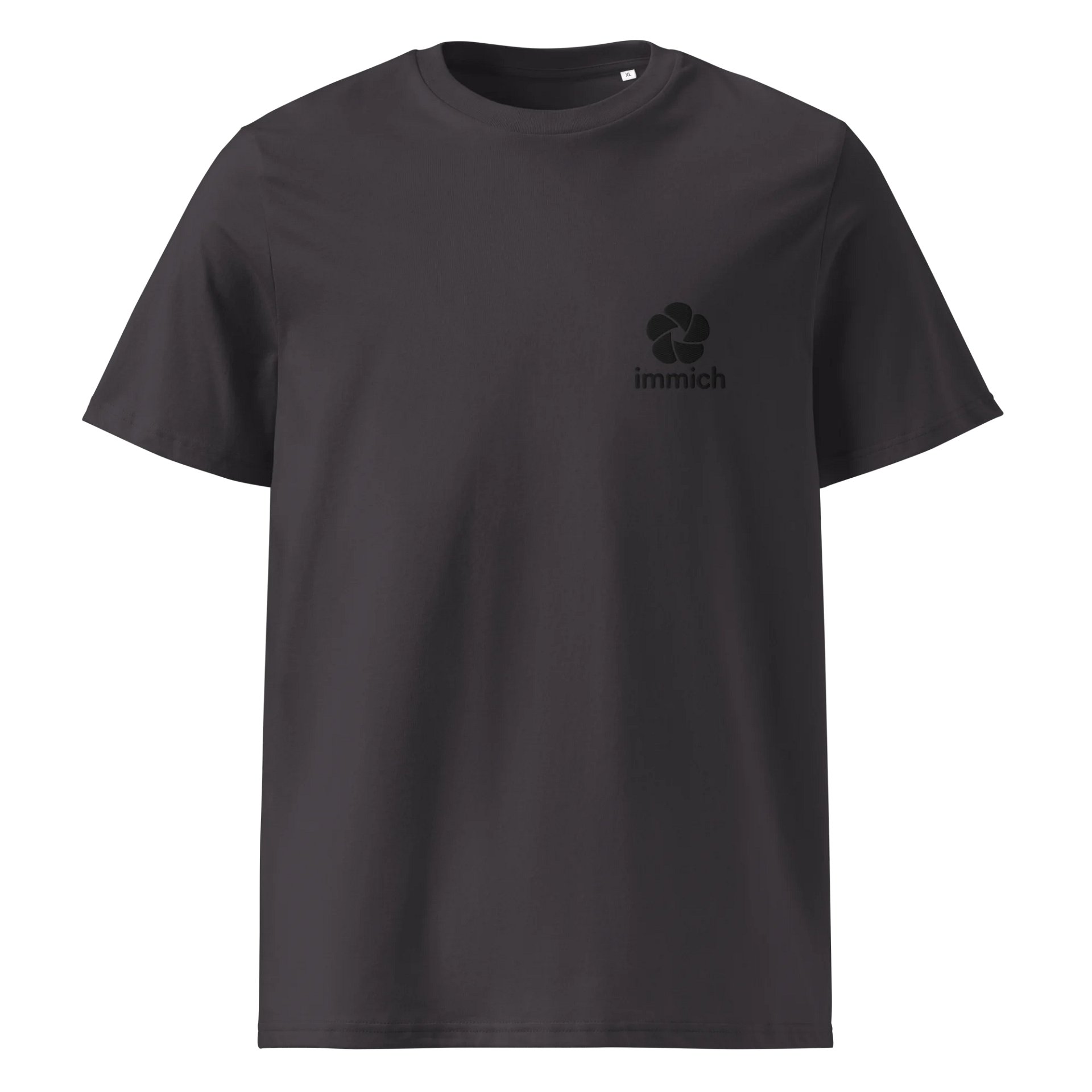 Stealth Stacked Logo Organic T-Shirt Embroidered product image (4)