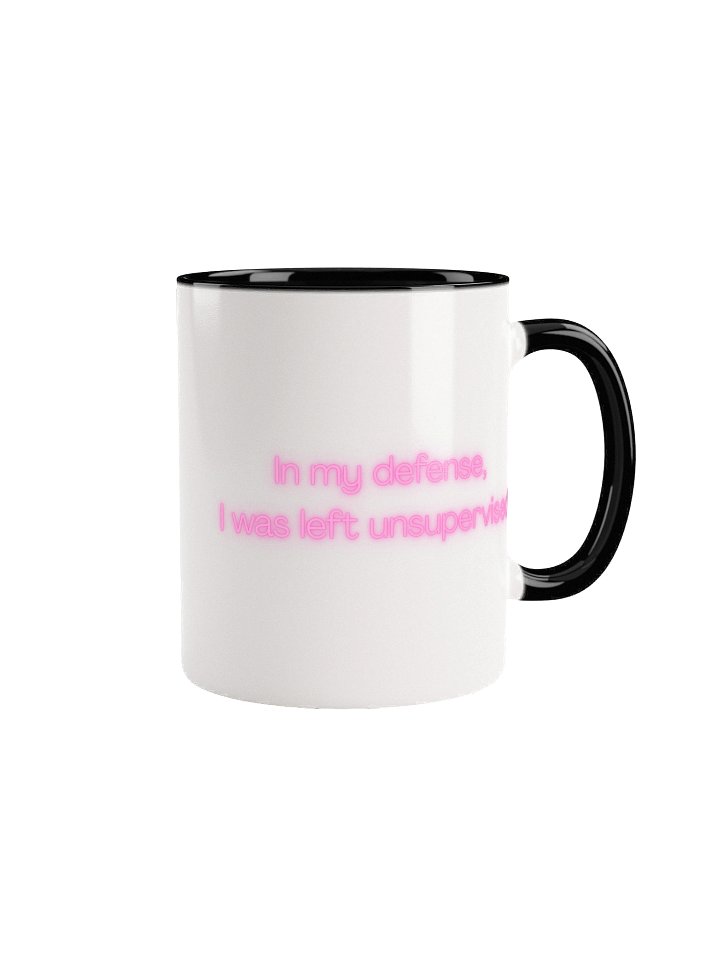Whimsical Whiskers Ceramic Mug (Black) product image (1)