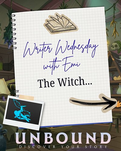 Who is this?? 👀

For Writer Wed, Emi is introducing us to the mysterious witch of Inkwell Hollow! 📖✨

Look out for the full a...