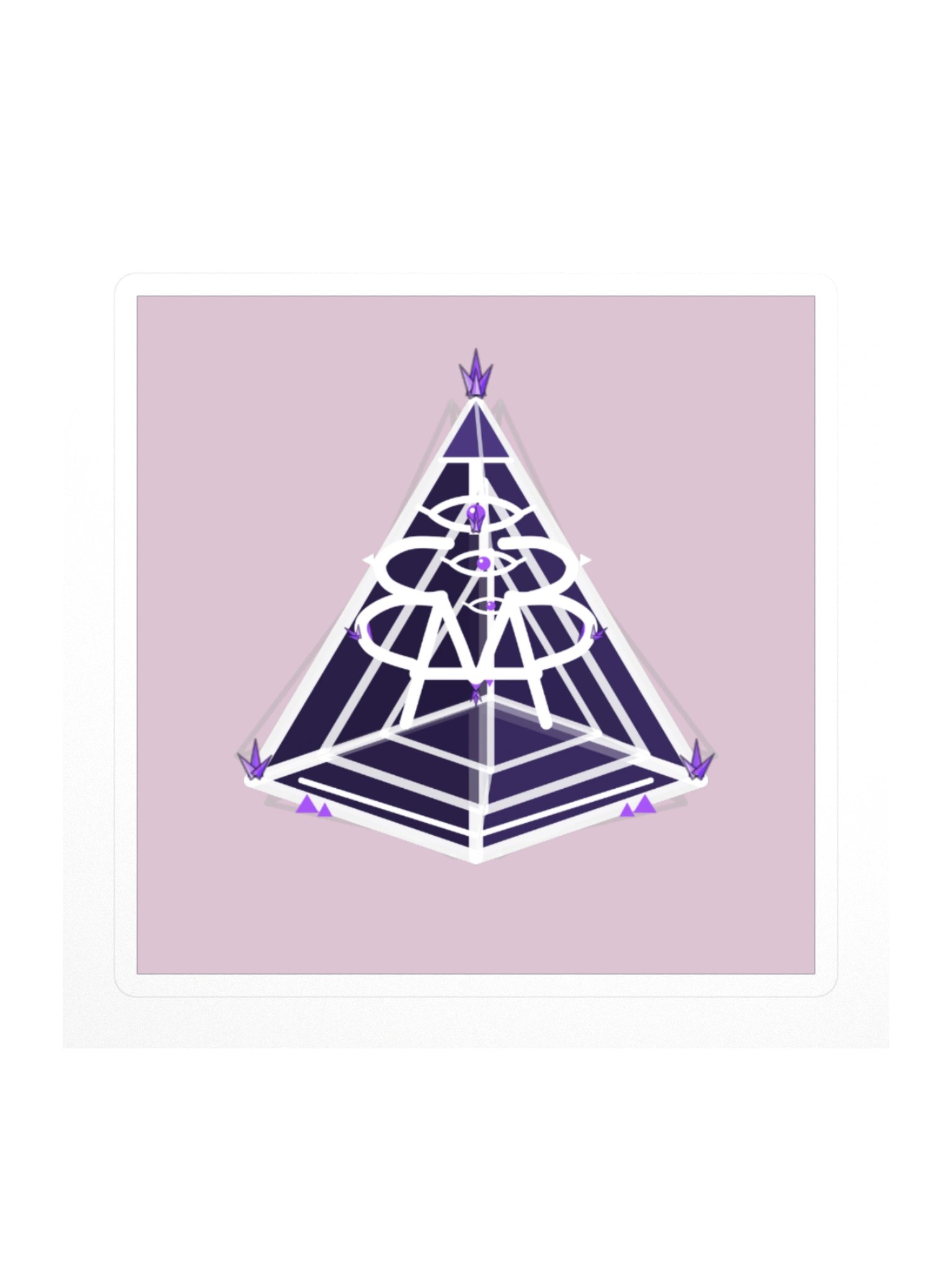 AMP-33 7D Pyramid — Block Sticker product image (1)
