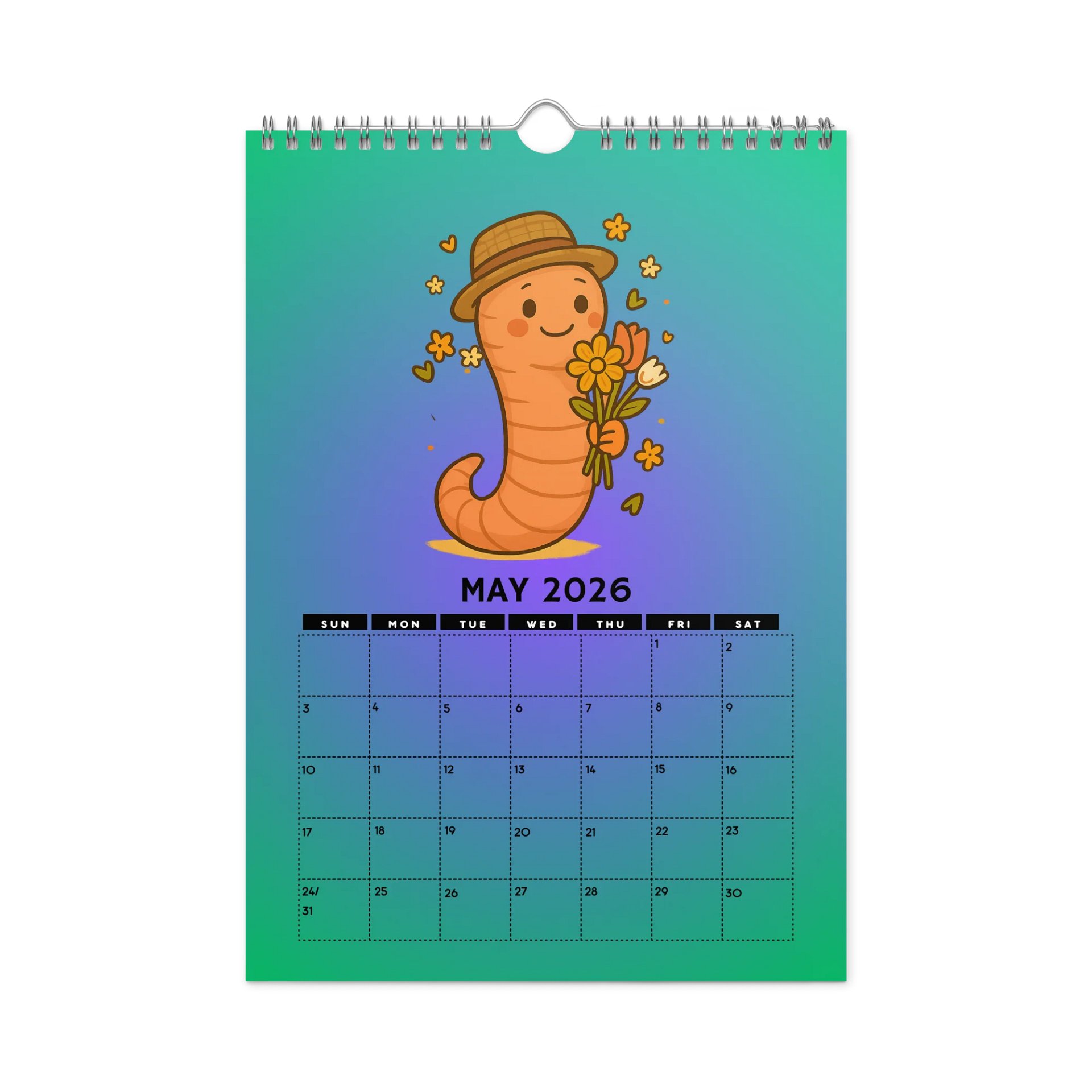 2026 Marcus the Worm Wall Calendar product image (9)