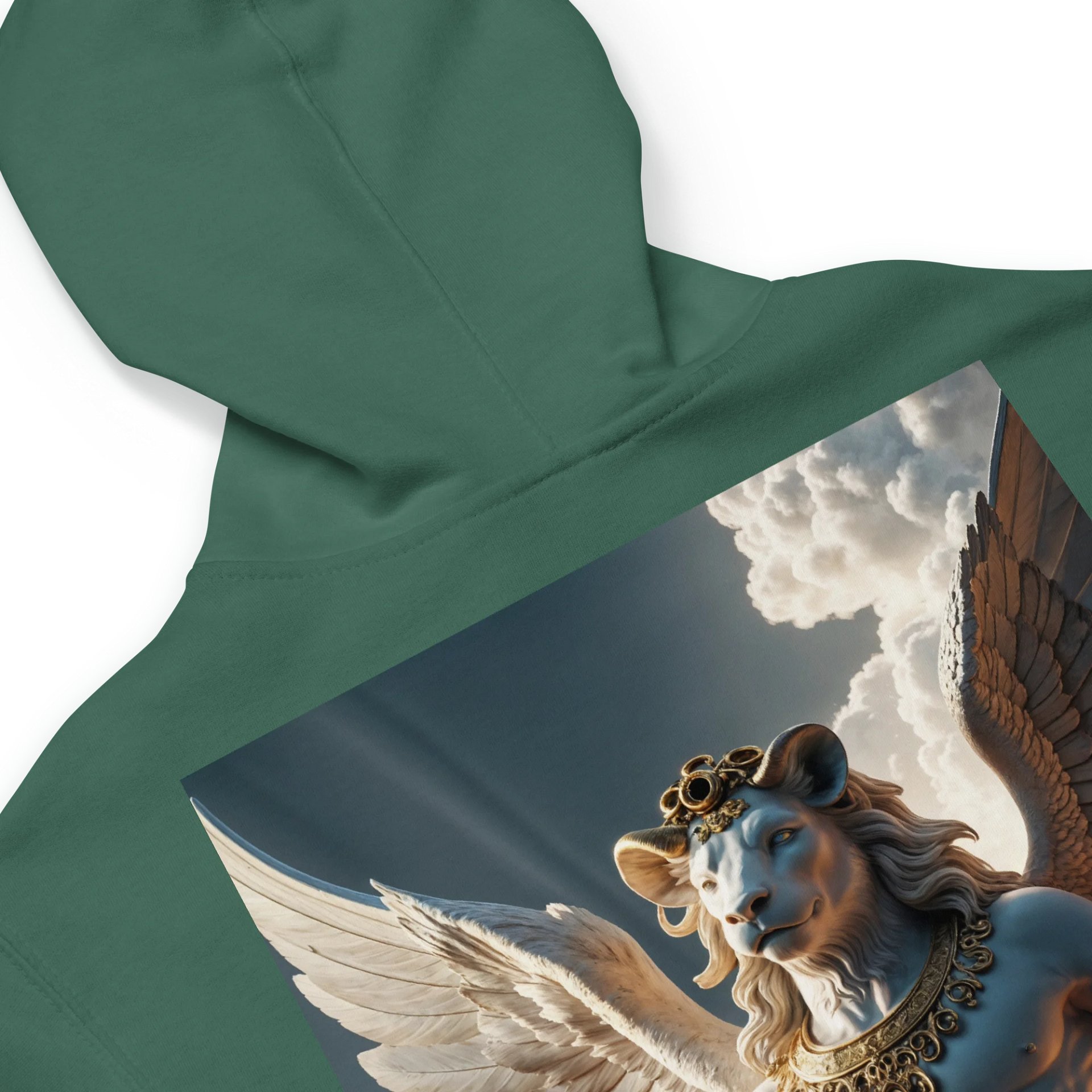 Mythical Lion Winged Zip-Up Hoodie product image (36)