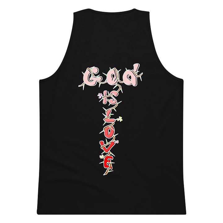 LOL God is love male rear print tank top product image (2)