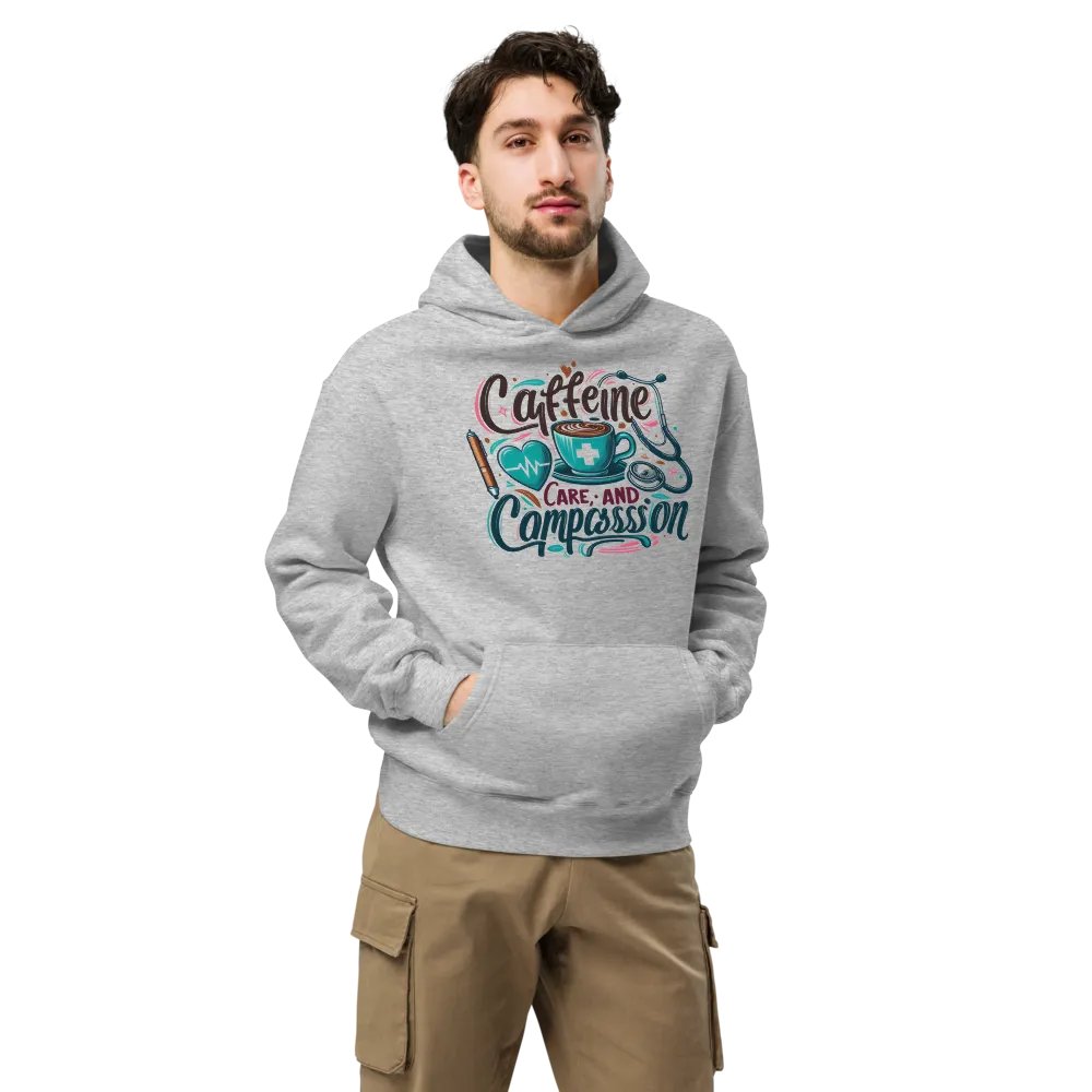 Caffeine, care, and compassion hoodie product image (7)