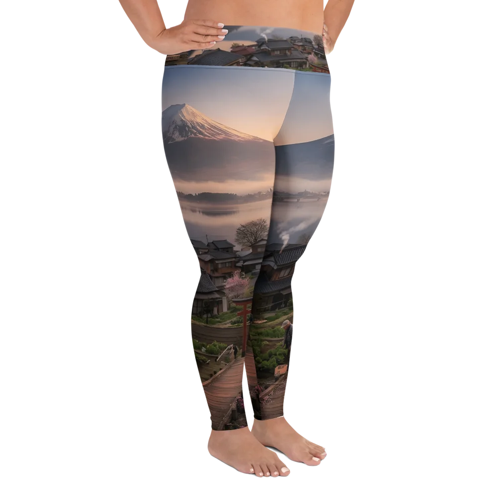 Mount Fuji Plus Size Leggings | Size-Inclusive Activewear product image (6)