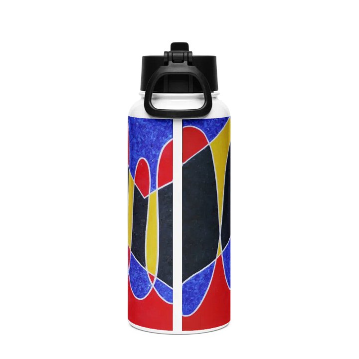 Dancing Girl Stainless Steel Water Bottle with a Straw Lid product image (2)
