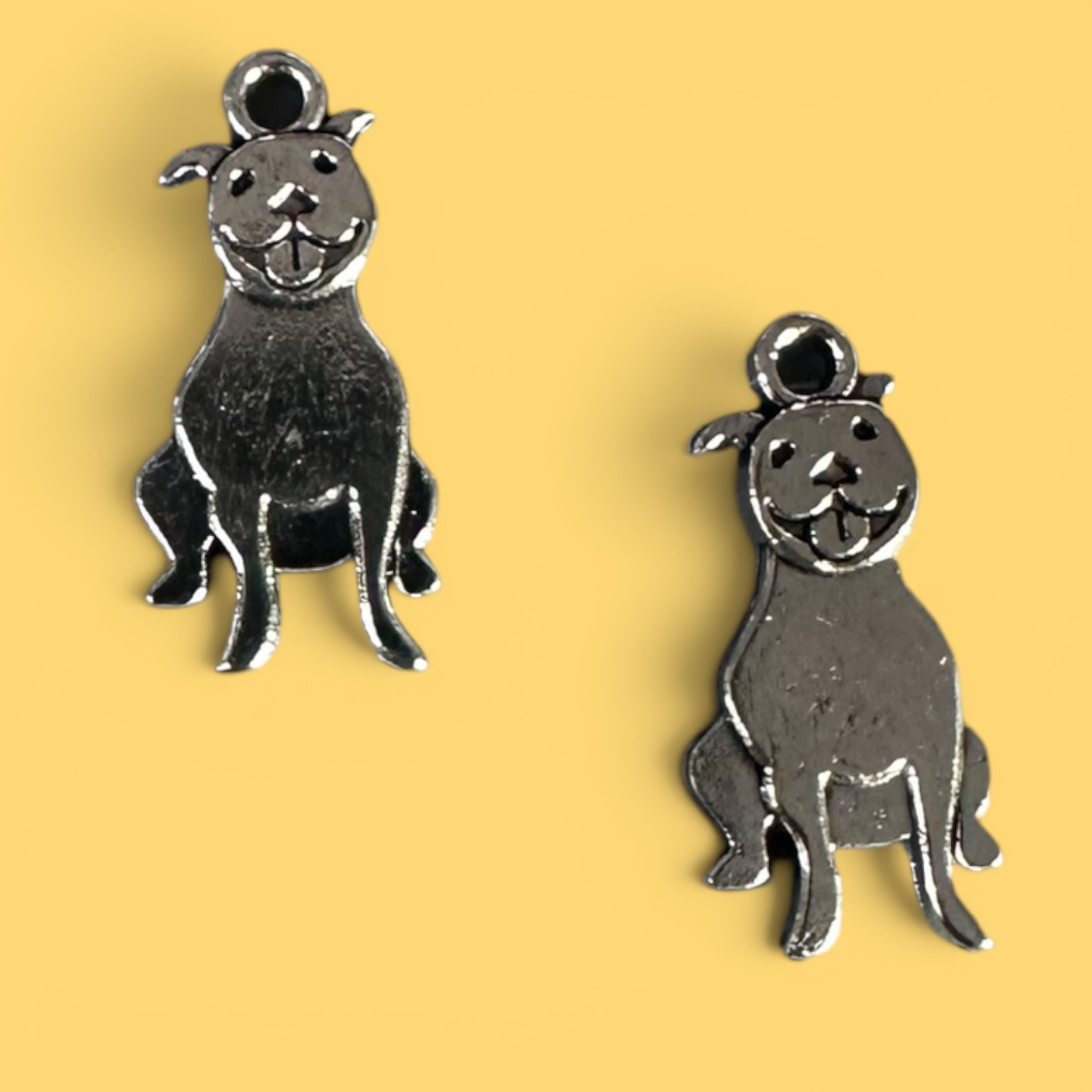 Pitty Happy Dog Silver Whinny Winners Braid and Bridle Charms for Horses | Little Shop of Ponies product image (1)