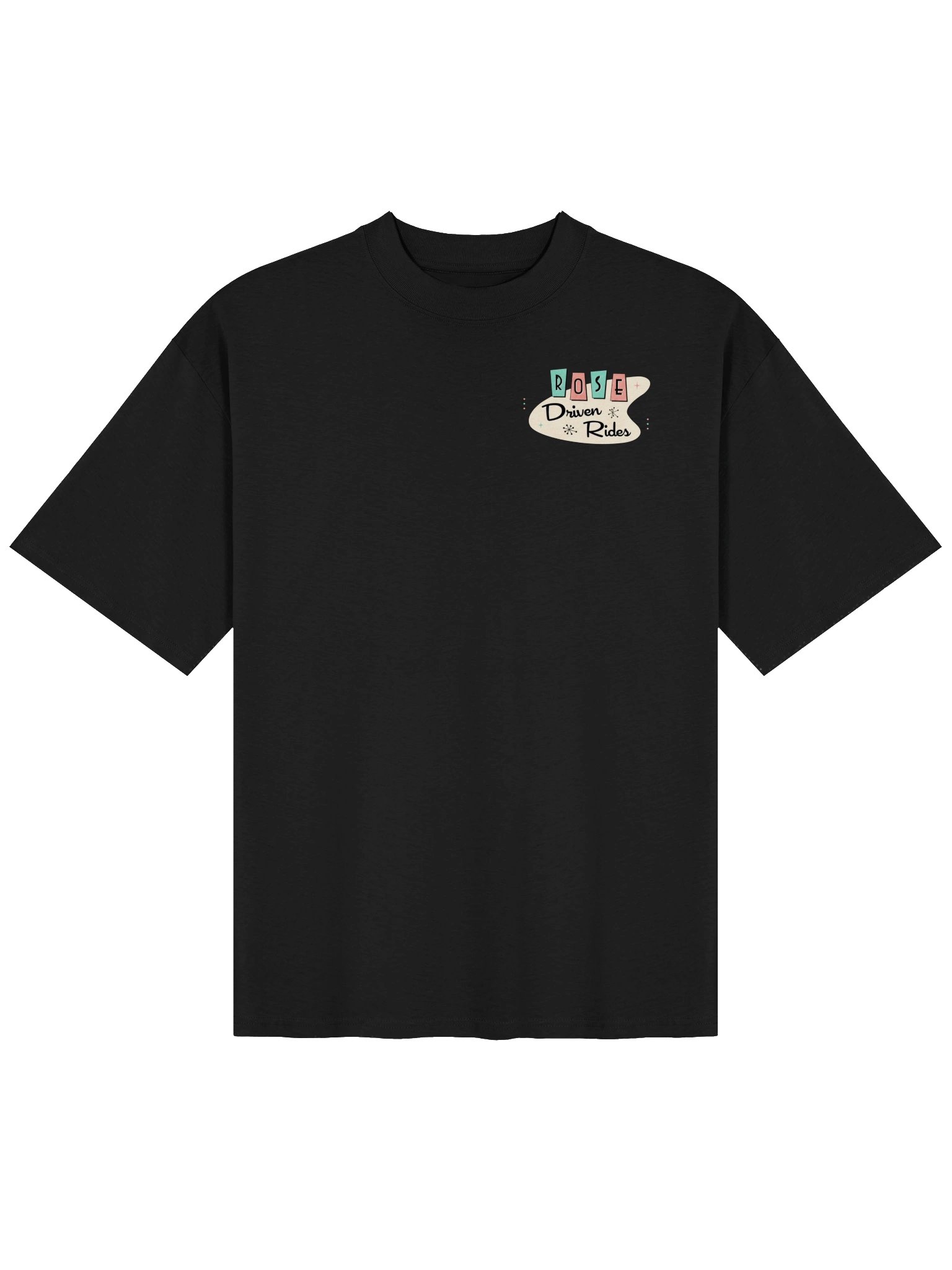 Rose Driven Rides Retro Logo Oversized Tee product image (1)
