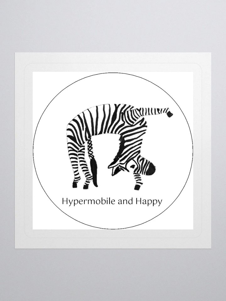 Bendy Zebra Sticker product image (1)