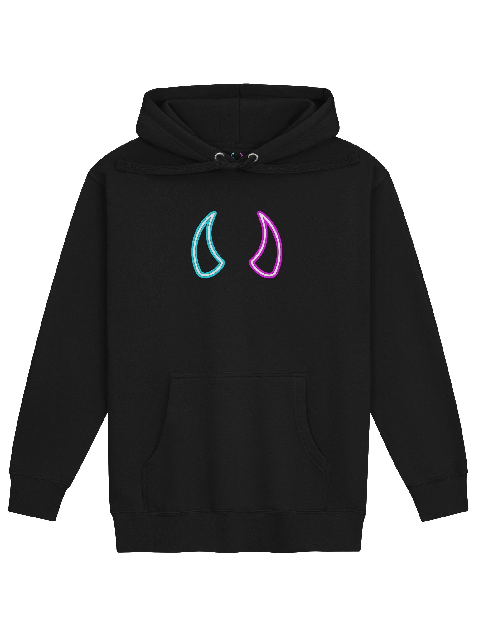Neon horns basic hoodie product image (1)