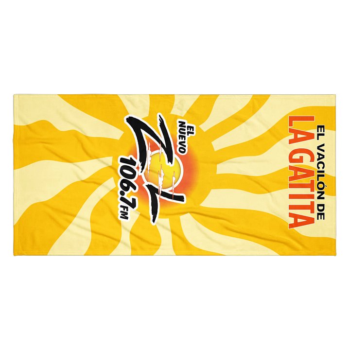 El Zol 106.7 Beach Towel product image (2)