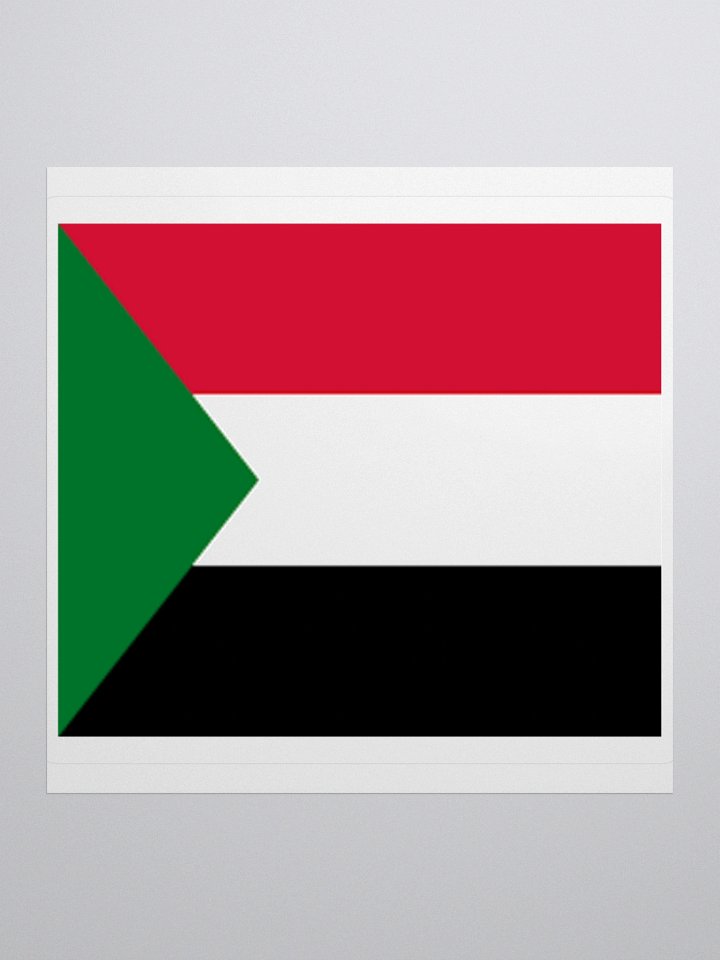 Exclusive Sudan Flag Kiss-Cut Stickers - High-Quality Vinyl, Multiple Sizes product image (2)