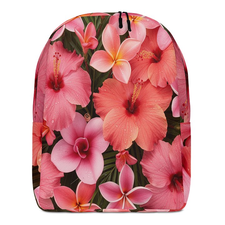 Hybiscus floral collection print mini backpack product image (1)