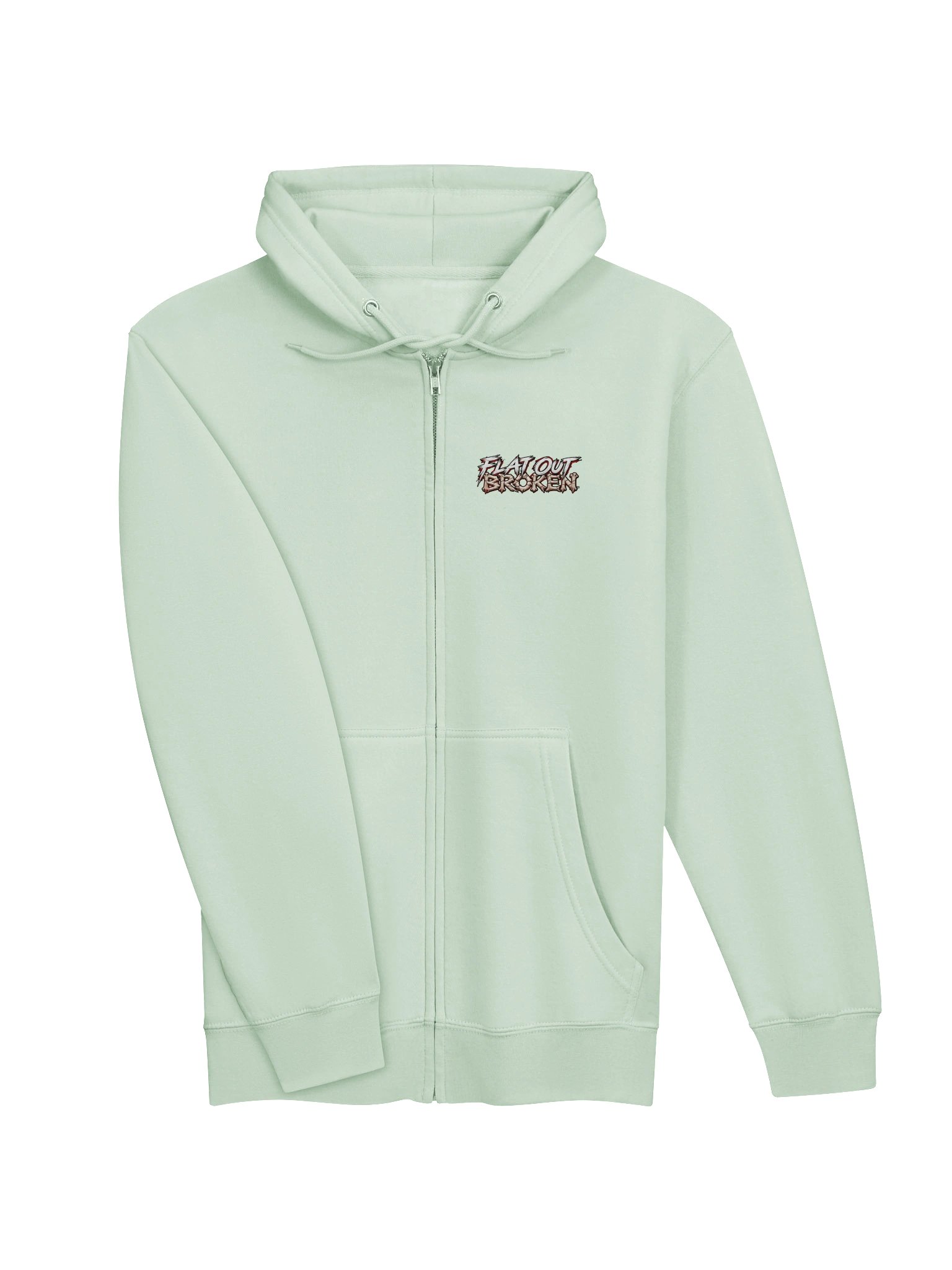 Whitewater Kayaking Hoodie — Paddle Hard, Panic Later Full-Zip Hoodie | Flat Out Broken™ product image (4)