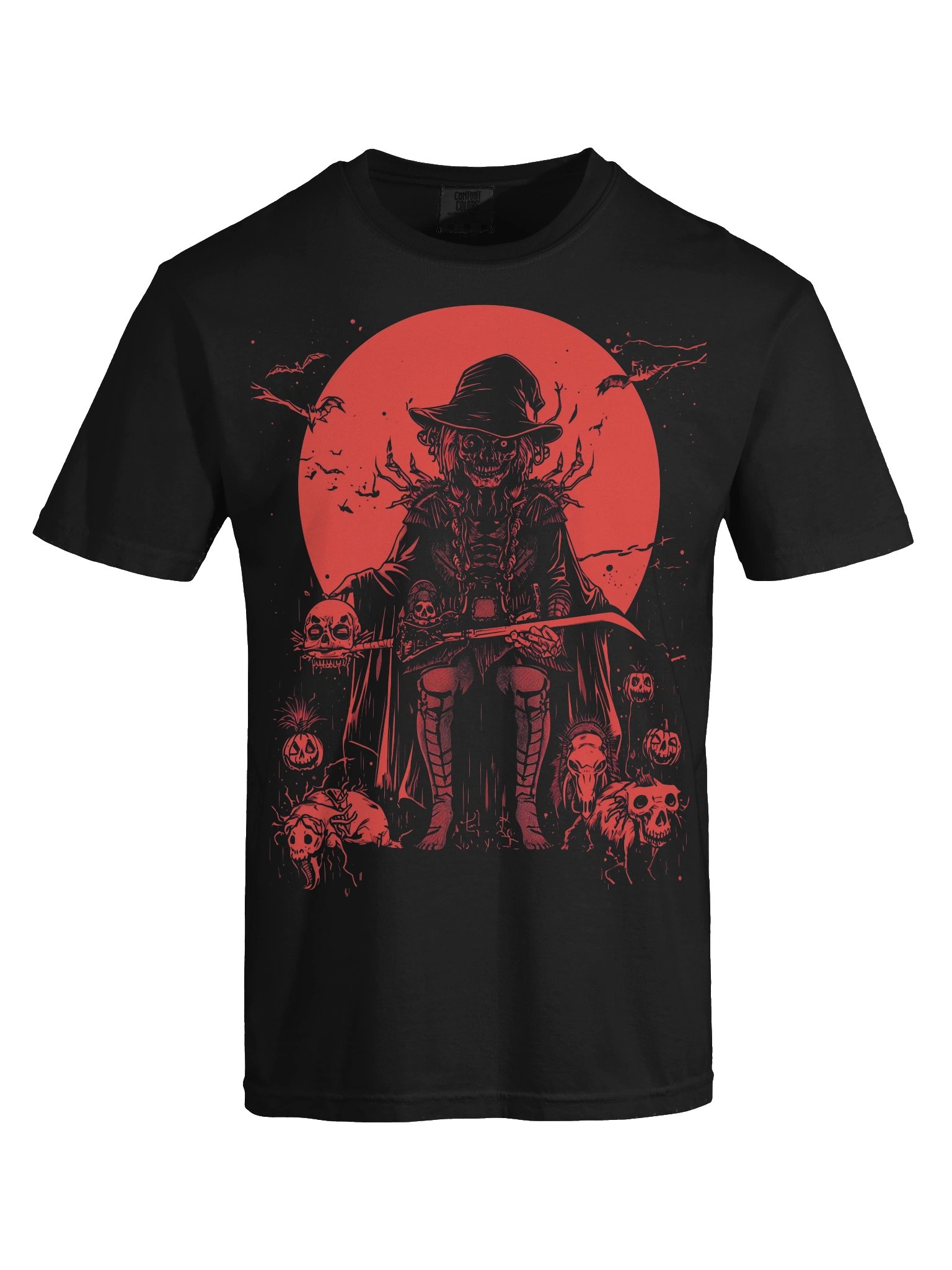 Gothic Moon Reaper Halloween Heavyweight T-Shirt product image (2)