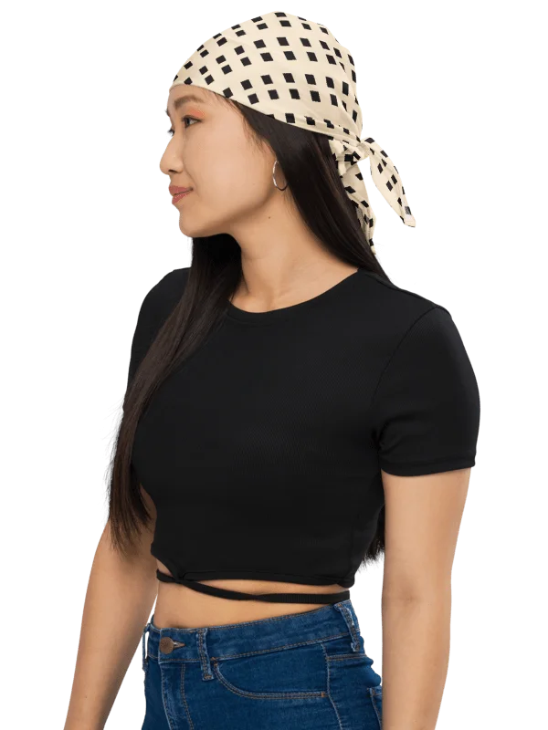 Pushback Mode All-Over 80s sophisticate Print Bandana//scarf product image (4)