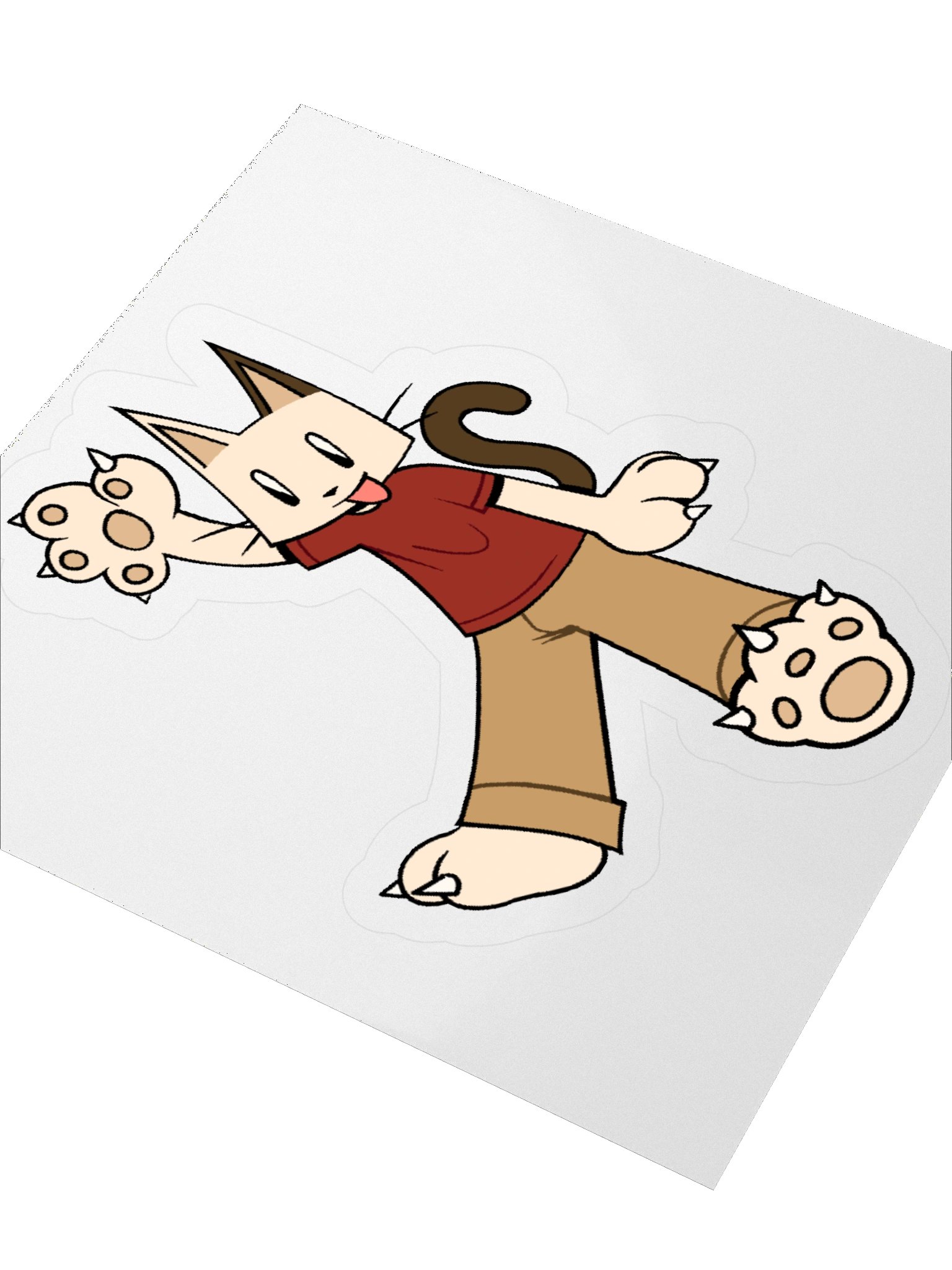 Katie waving sticker product image (3)