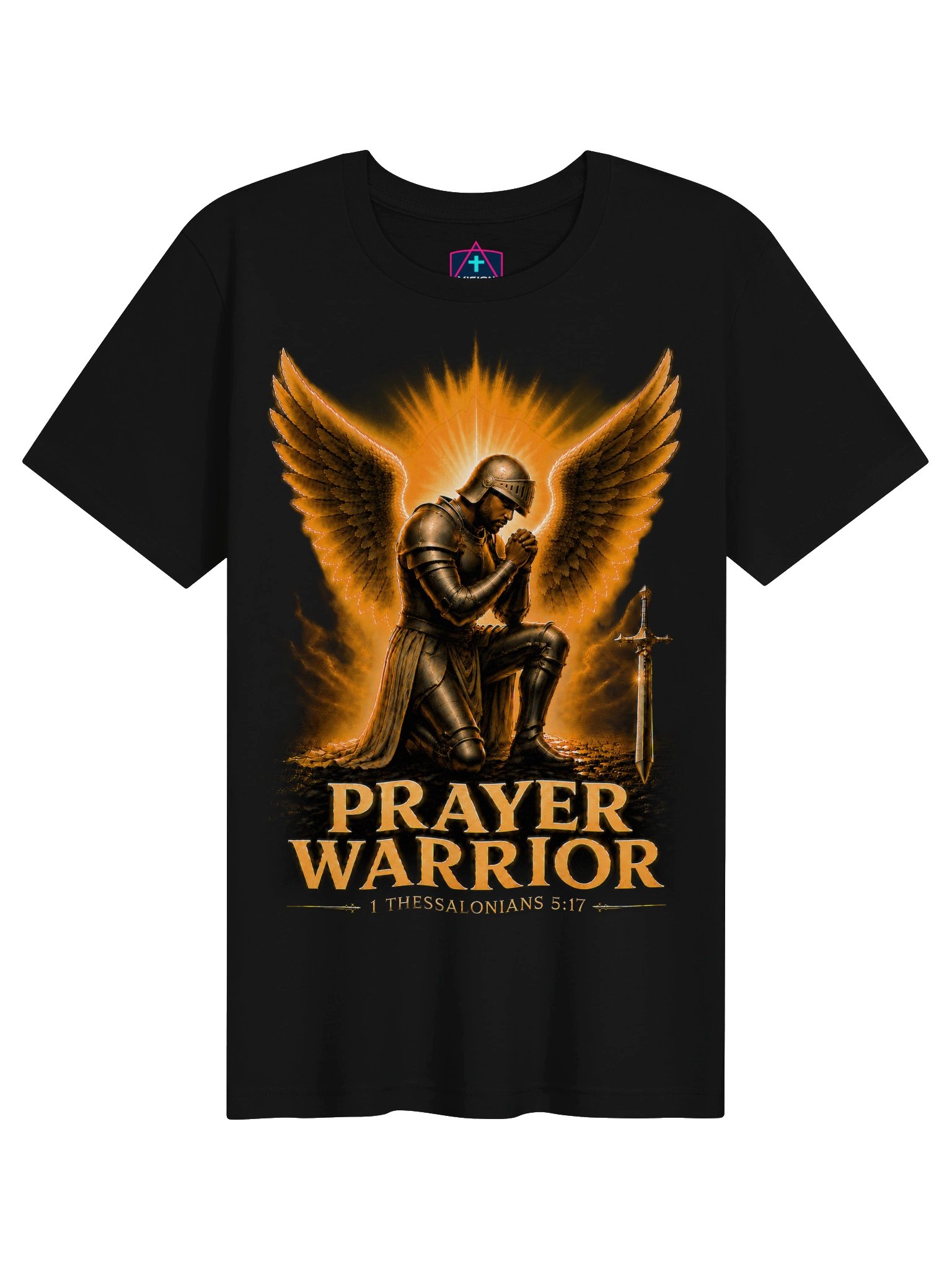 Prayer Warrior Man - Christian Faith Tee product image (13)