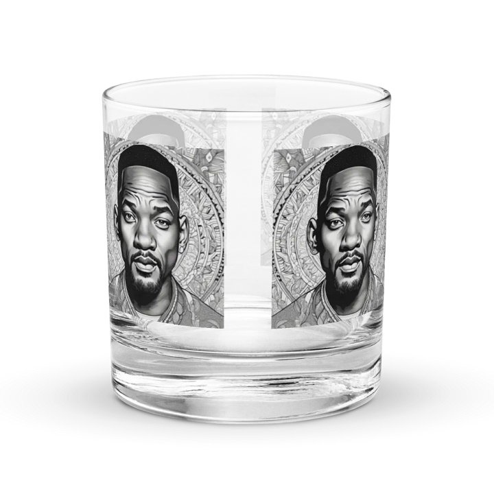 Intricate Line Art Portrait Rocks Glass Set product image (1)