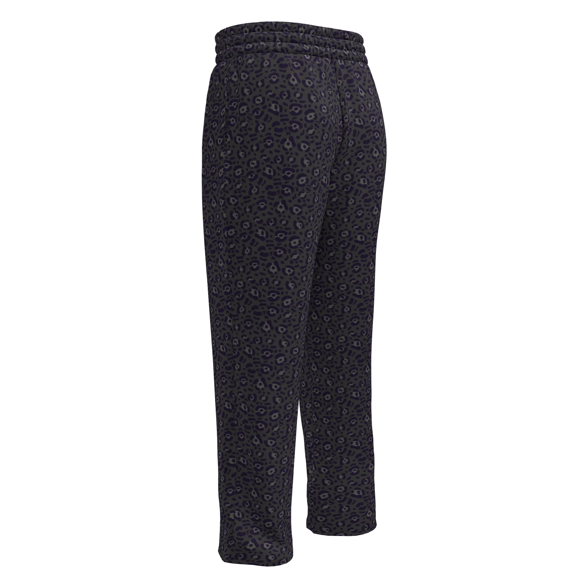 Black Leopard Print Joggers for Casual Comfort product image (3)