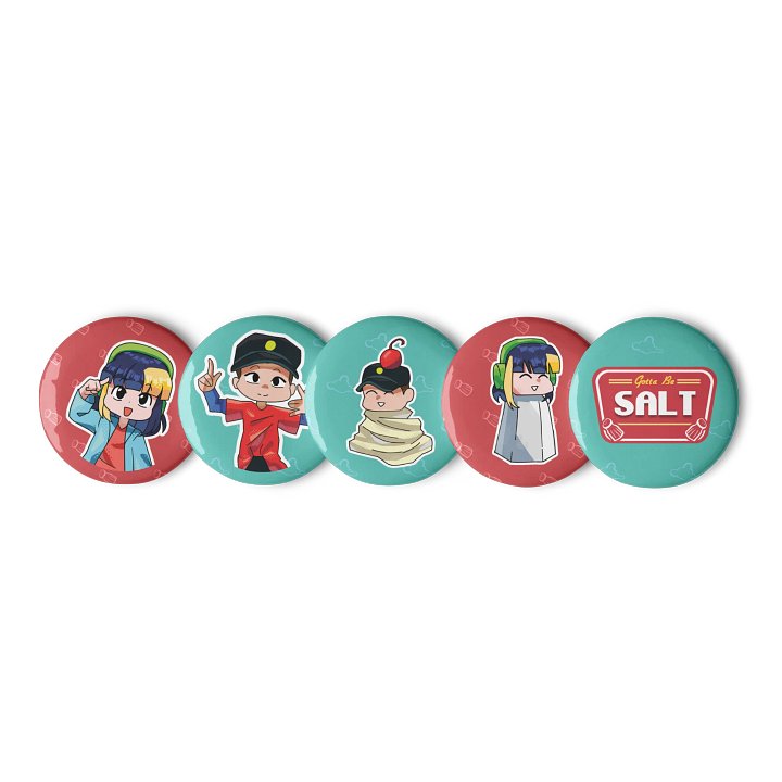 Gotta Be Salt Button Pins product image (2)