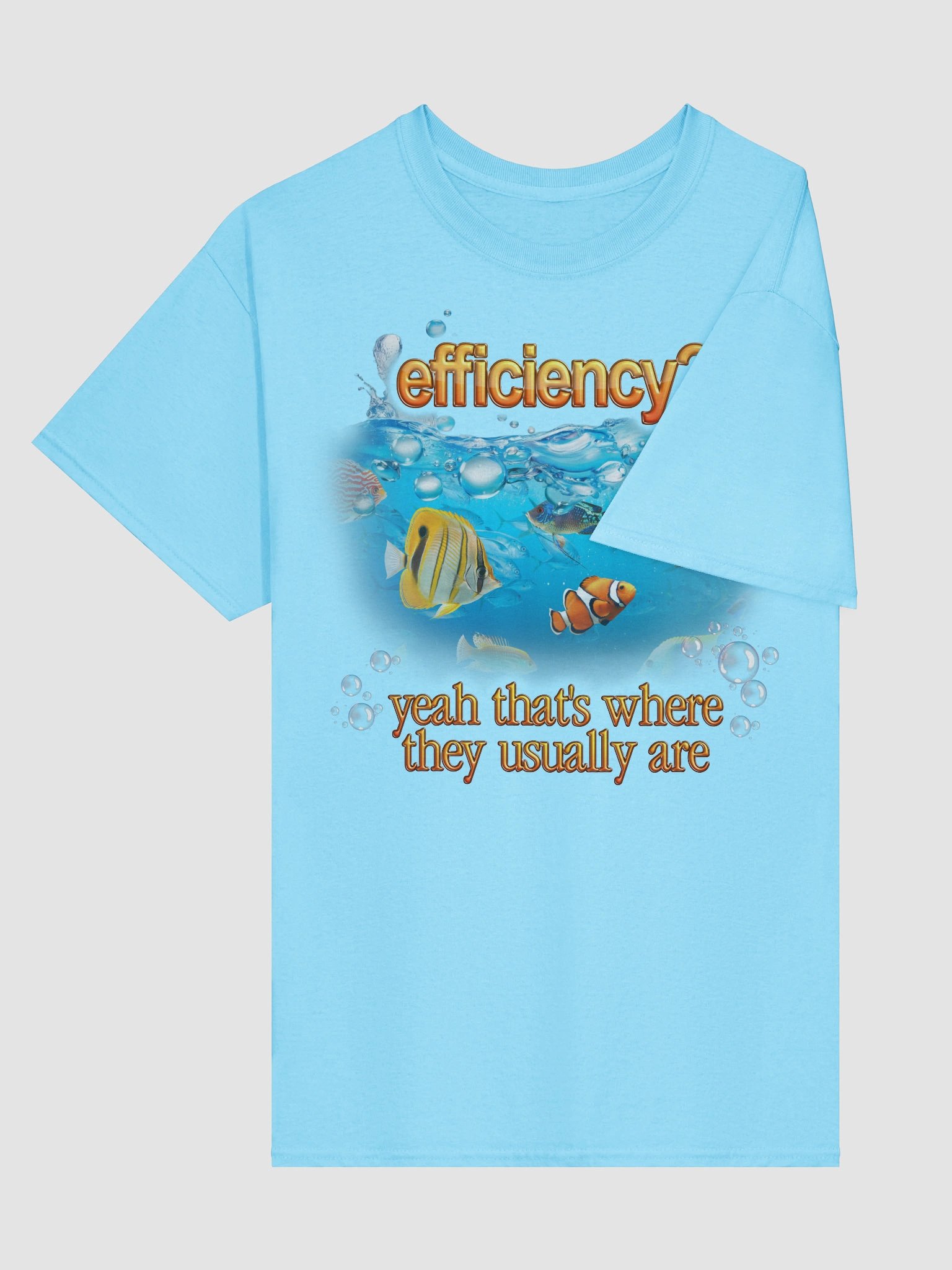 Efficiency Fish Pun T-shirt product image (16)