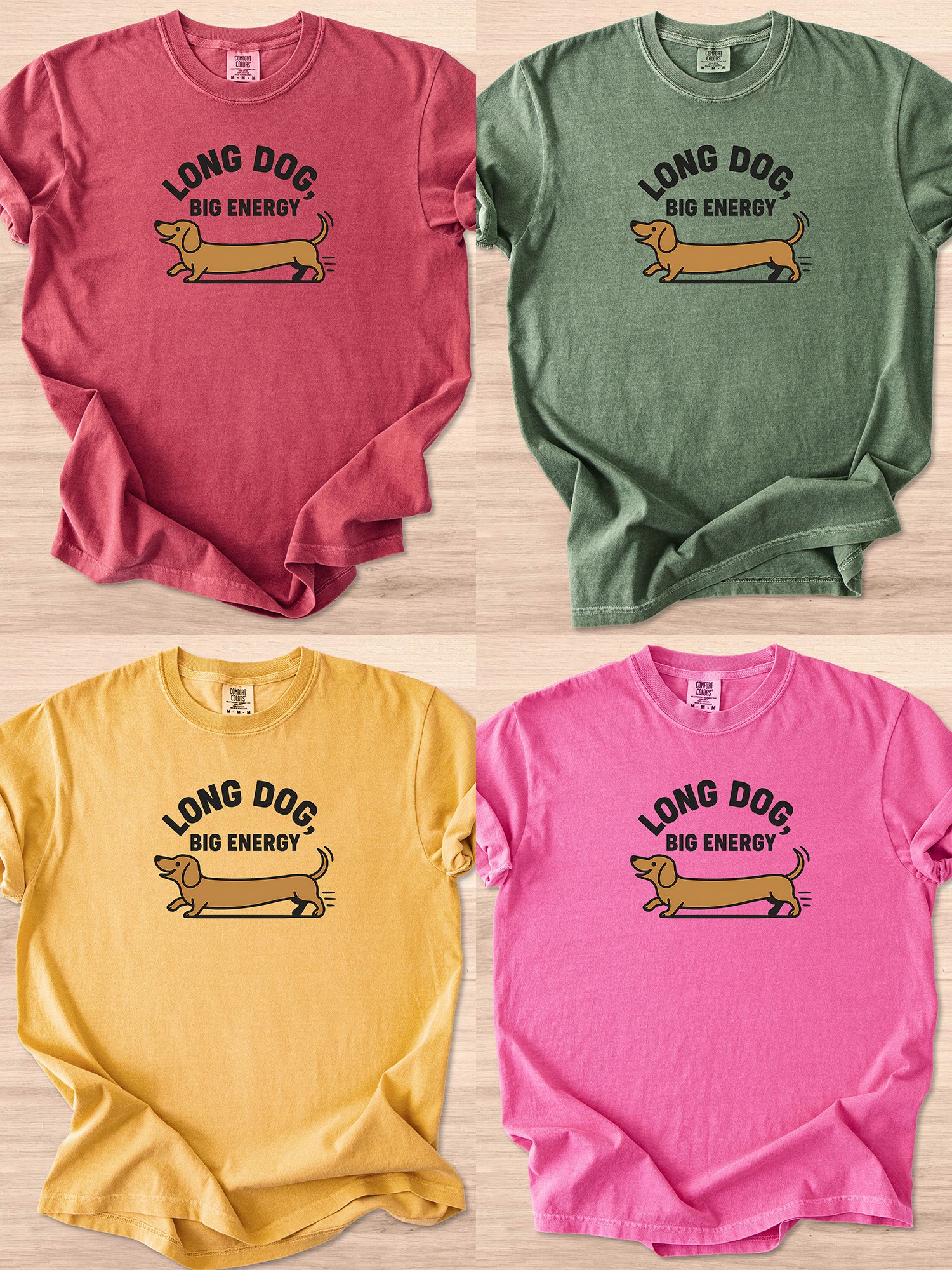 Long Dog Big Energy (Dachshund) Tee product image (37)