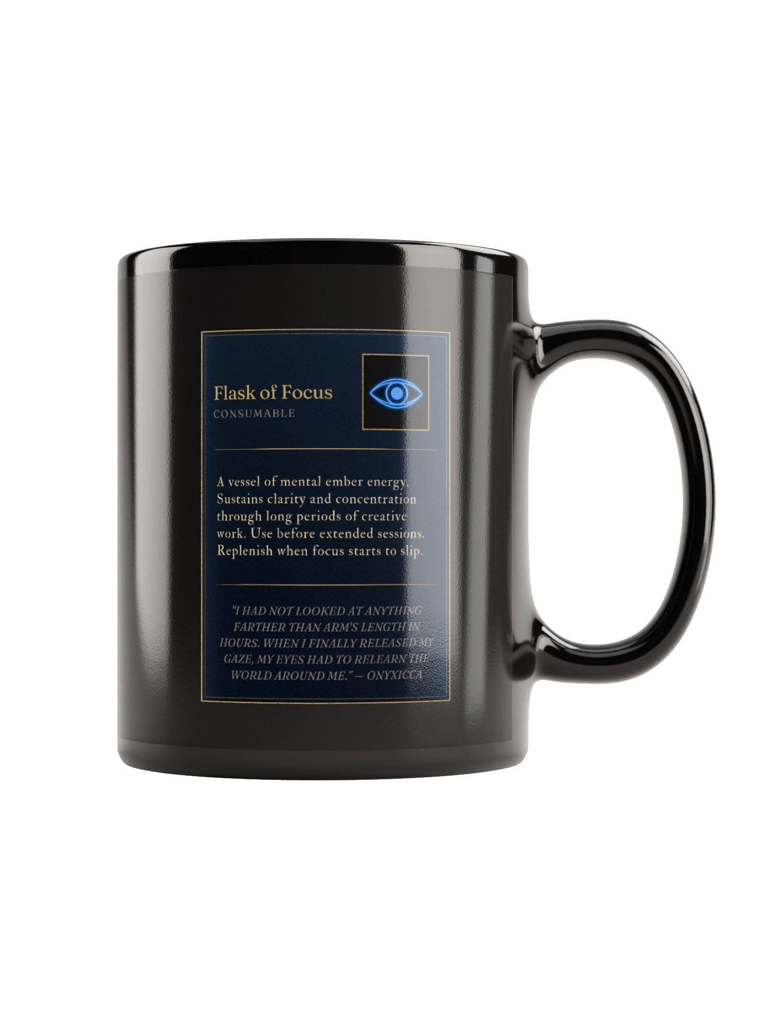 Flask of Focus - Black Ceramic Mug product image (3)