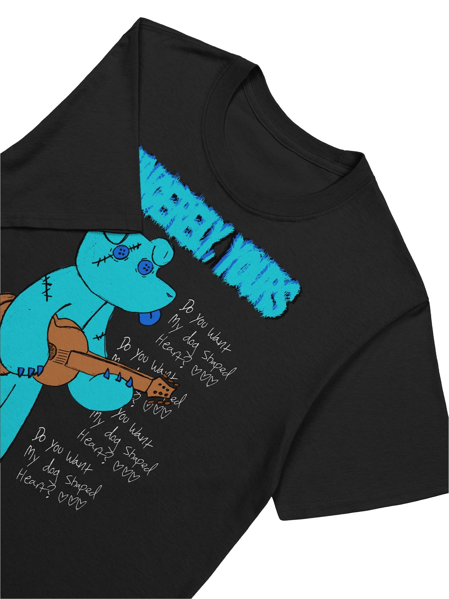 Blue Guitar Doggie V-Day Shirt product image (6)