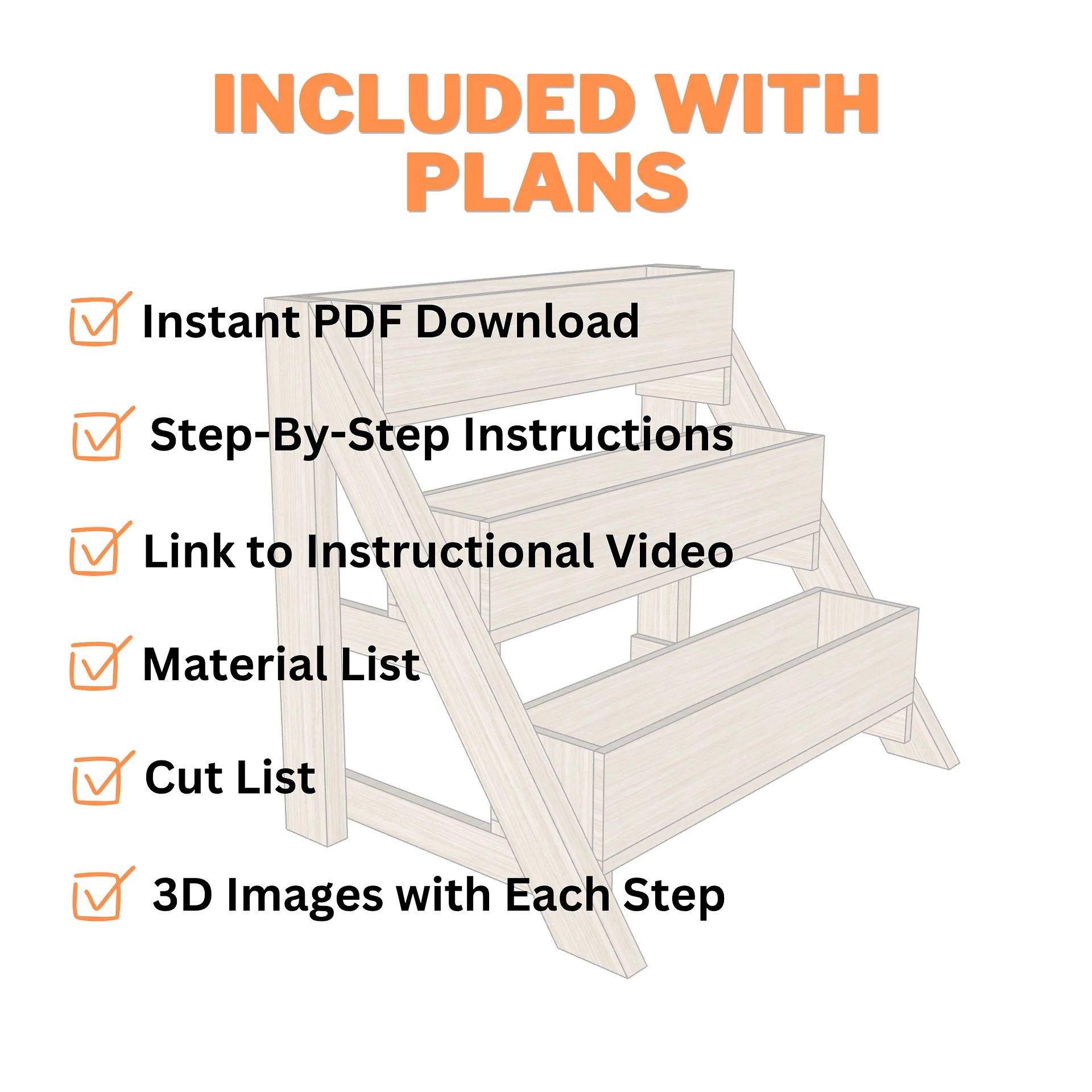 3 Tier Planter Box Plans (PDF) product image (4)