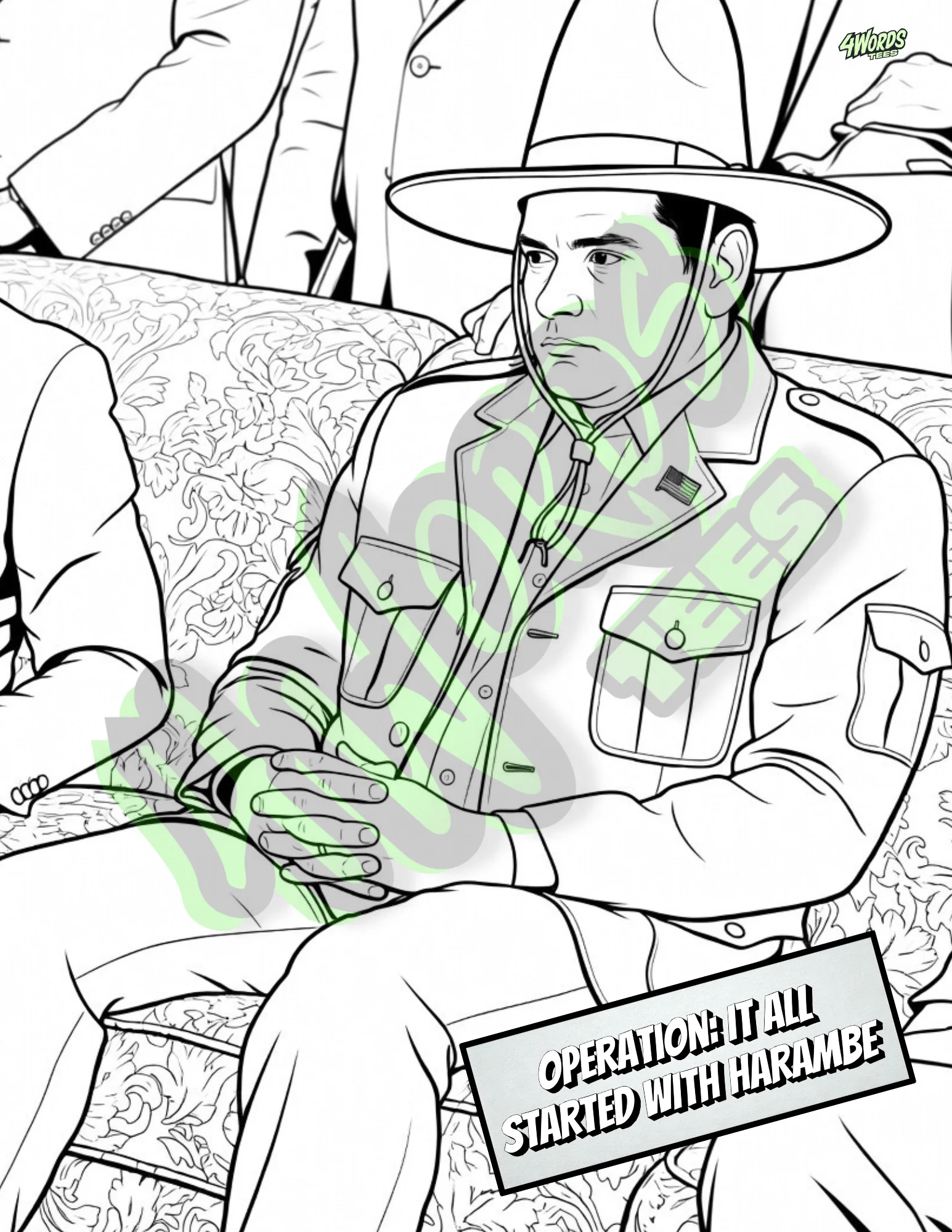 Marc Rubio Dirty Jobs Adult Coloring Book (Physical Copy) product image (2)