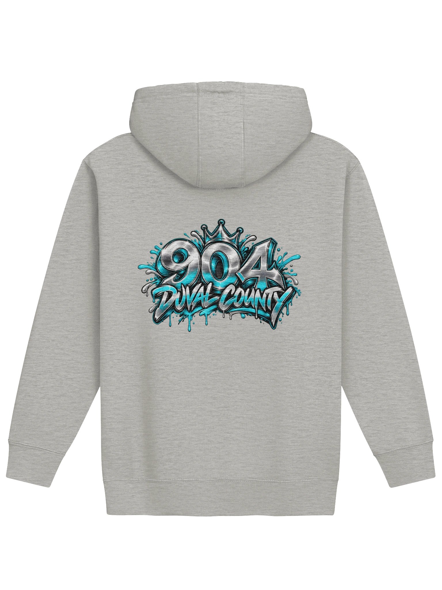 904 Duval County — Crown & Chrome Gray Hoodie product image (2)