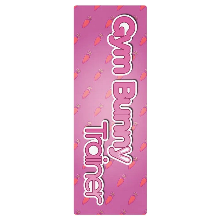 Gym Bunny Trainer Pink Carrot Yoga Mat product image (1)