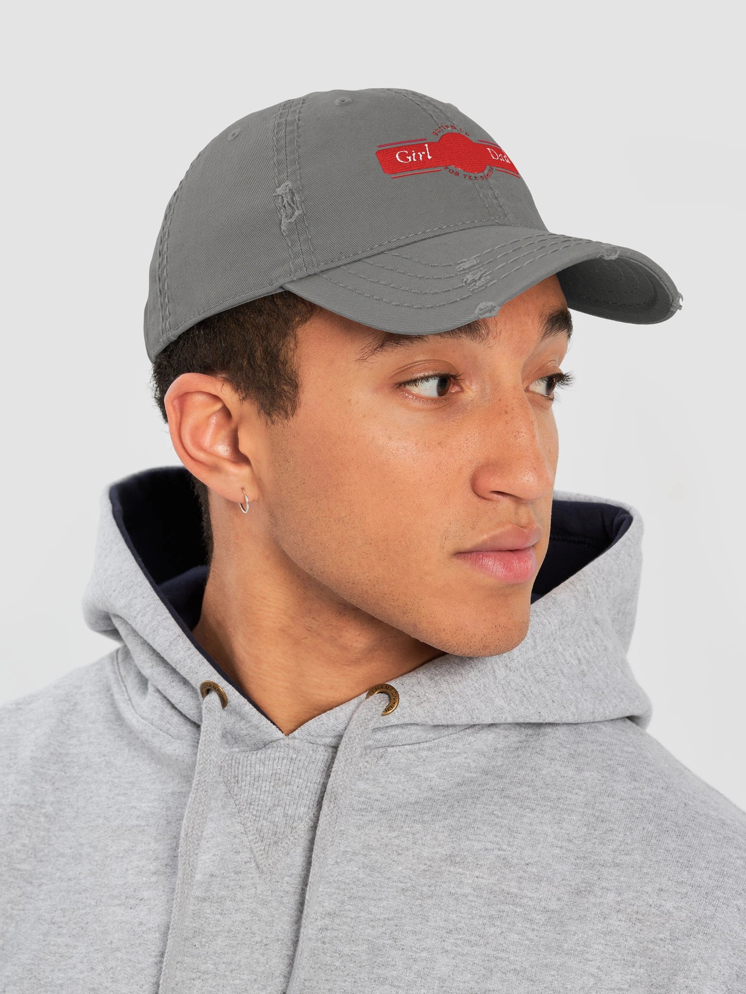 #GirlDad Distressed Hat product image (14)