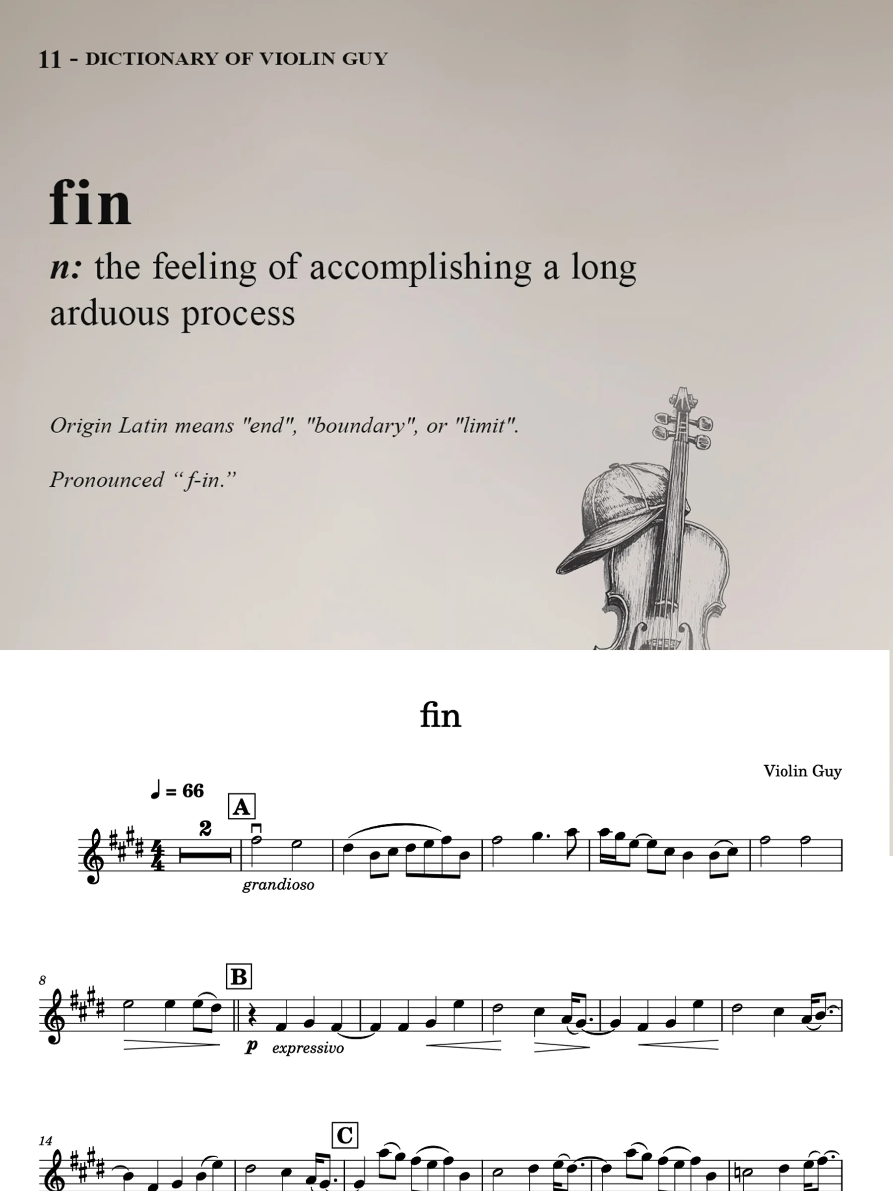 fin - Sheet Music product image (1)