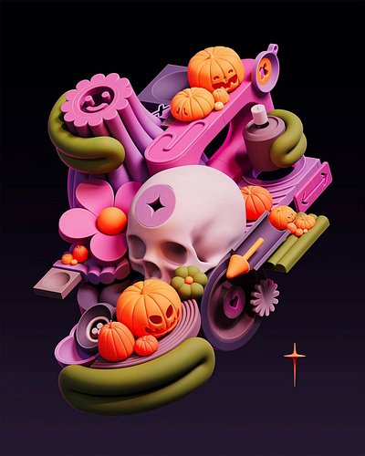 Mumbai-based visual artist @hyperthalamuscorp , also known as Siddhant Jaokar, crafts vibrant 3D universes where everyday obj...