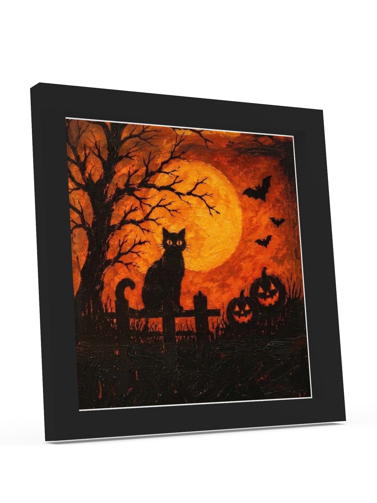 Spooky Moonlit Halloween Cat Poster product image (16)