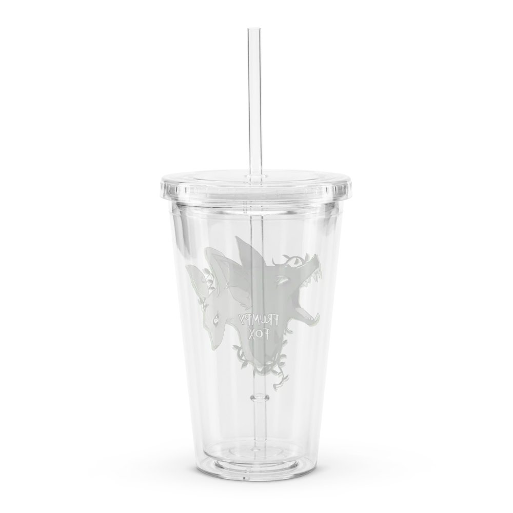 Cute clear plastic cup product image (2)