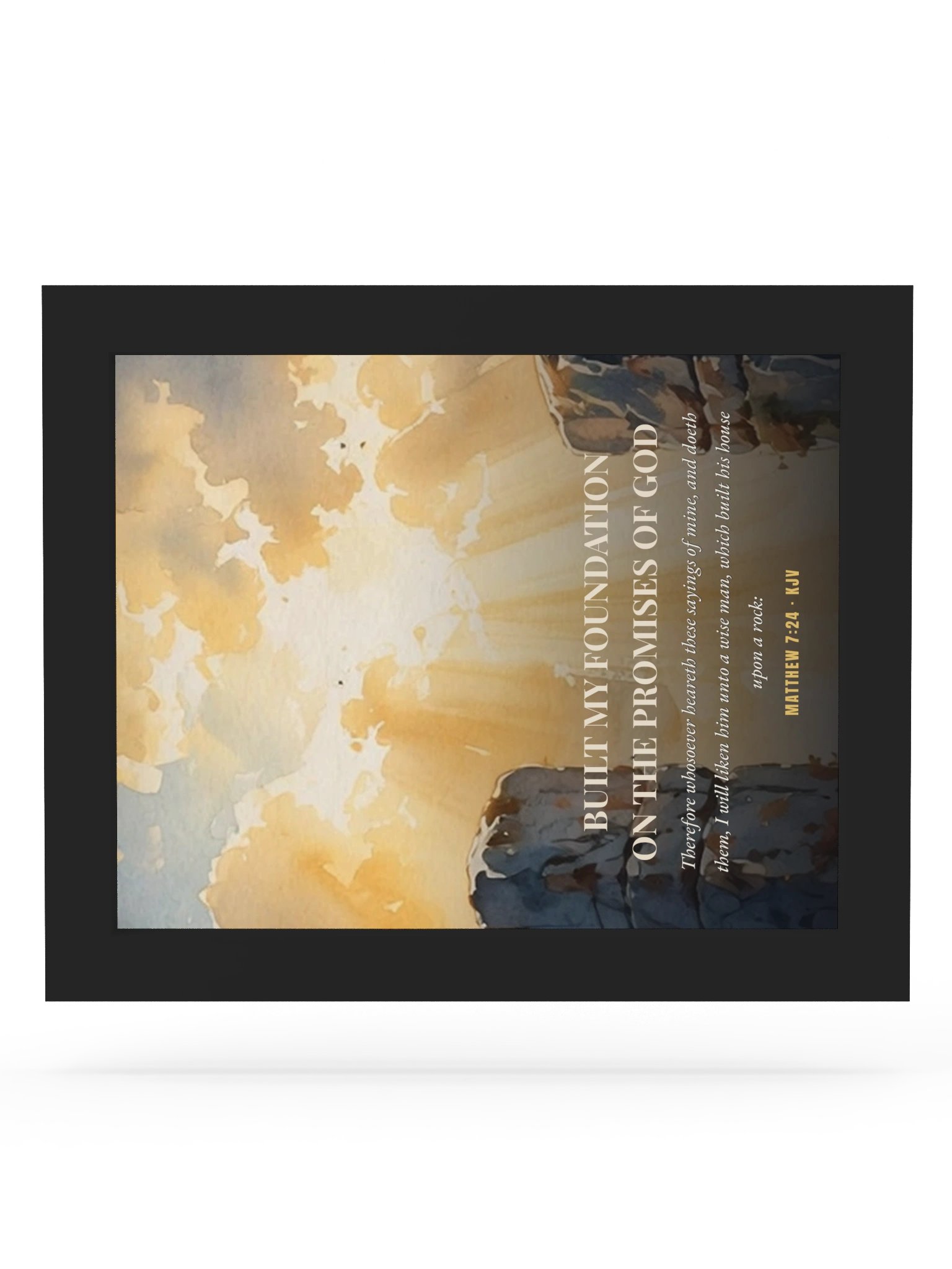Built on the Promises — Matthew 7:24 Wall Art product image (6)