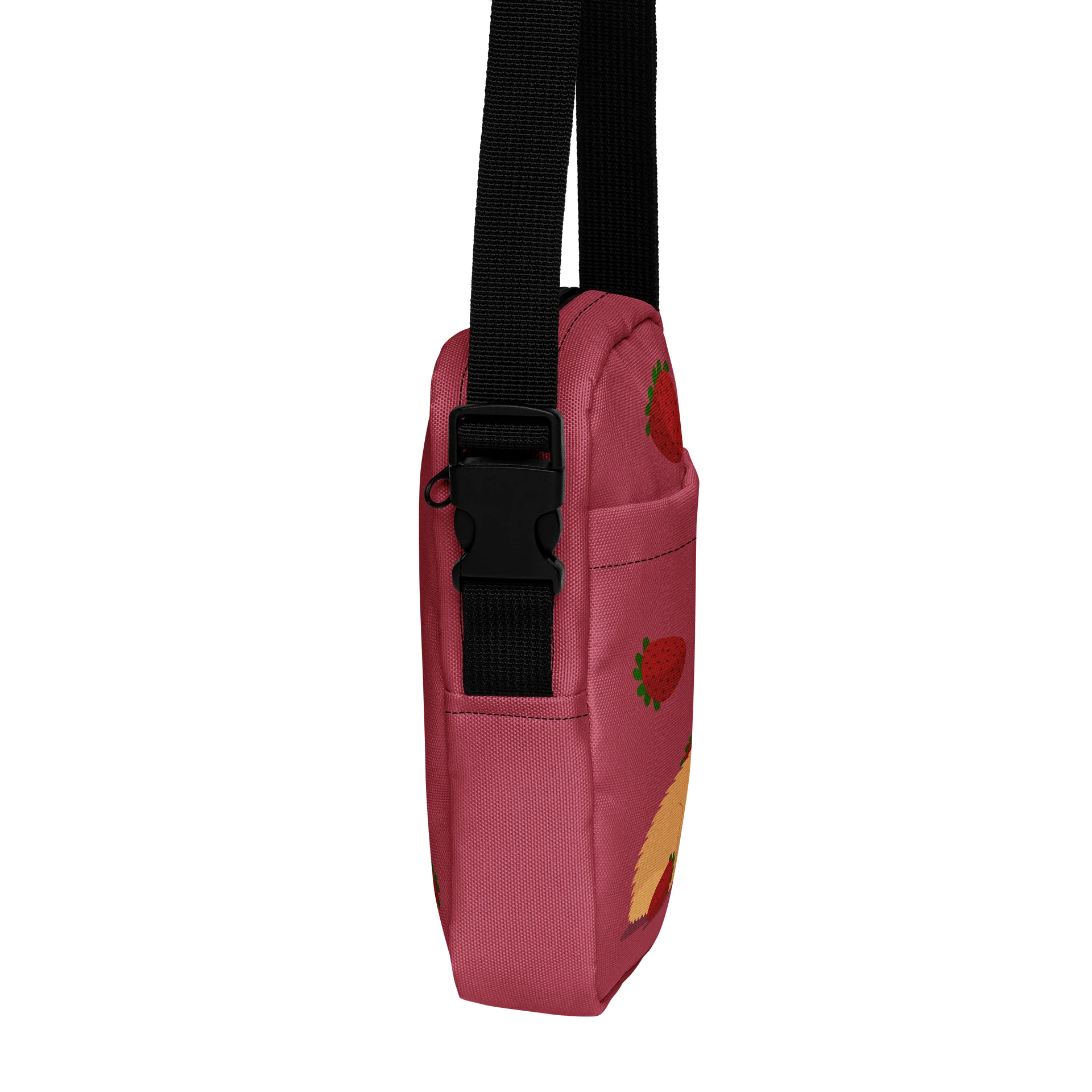 Sleepy Fennec Strawberry Crossbody Bag product image (8)