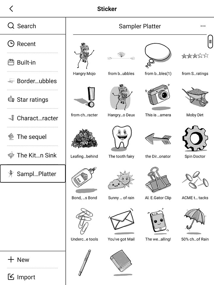 "The Sampler Platter" Free Supernote stickers product image (2)