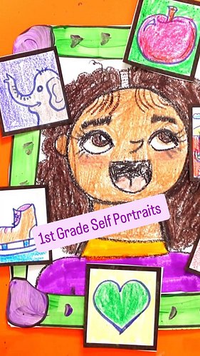 How cute are these self portraits that explore favorite things for 1st Grade? I LOVE them! If you want it comment below and I...
