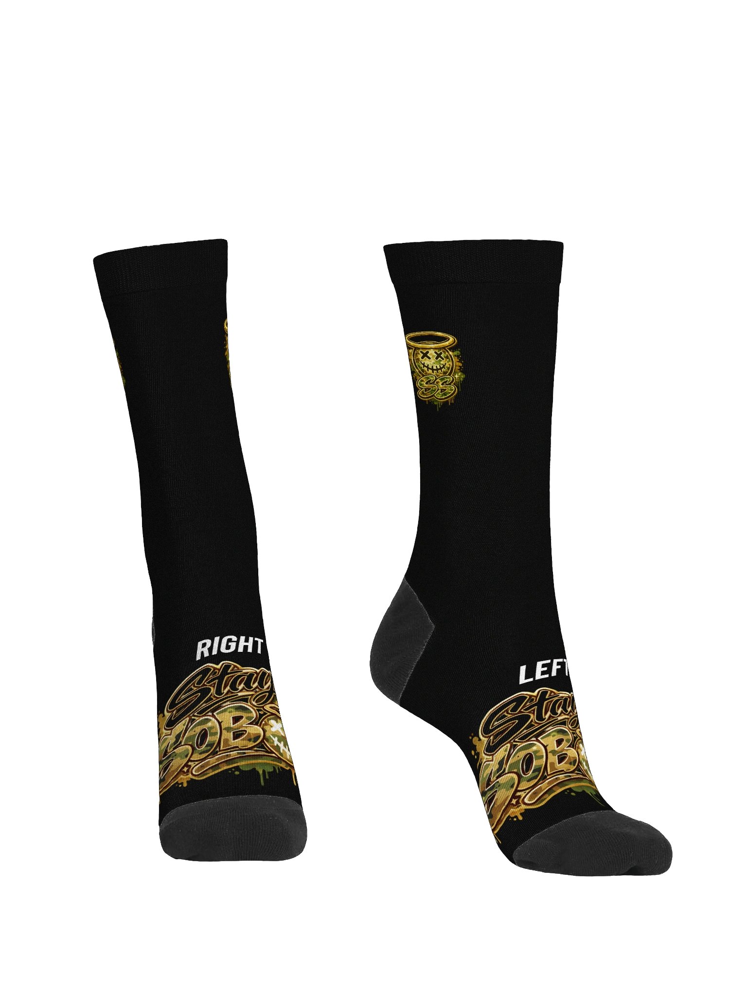 SS All Camo-Black Crew Socks product image (2)