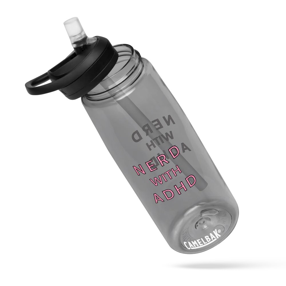Nerd With ADHD Stylized Water Bottle product image (6)